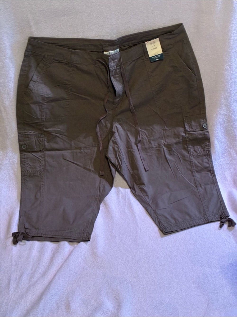 St. John's Bay Women’s 24W Casual Dressy Khaki Capris